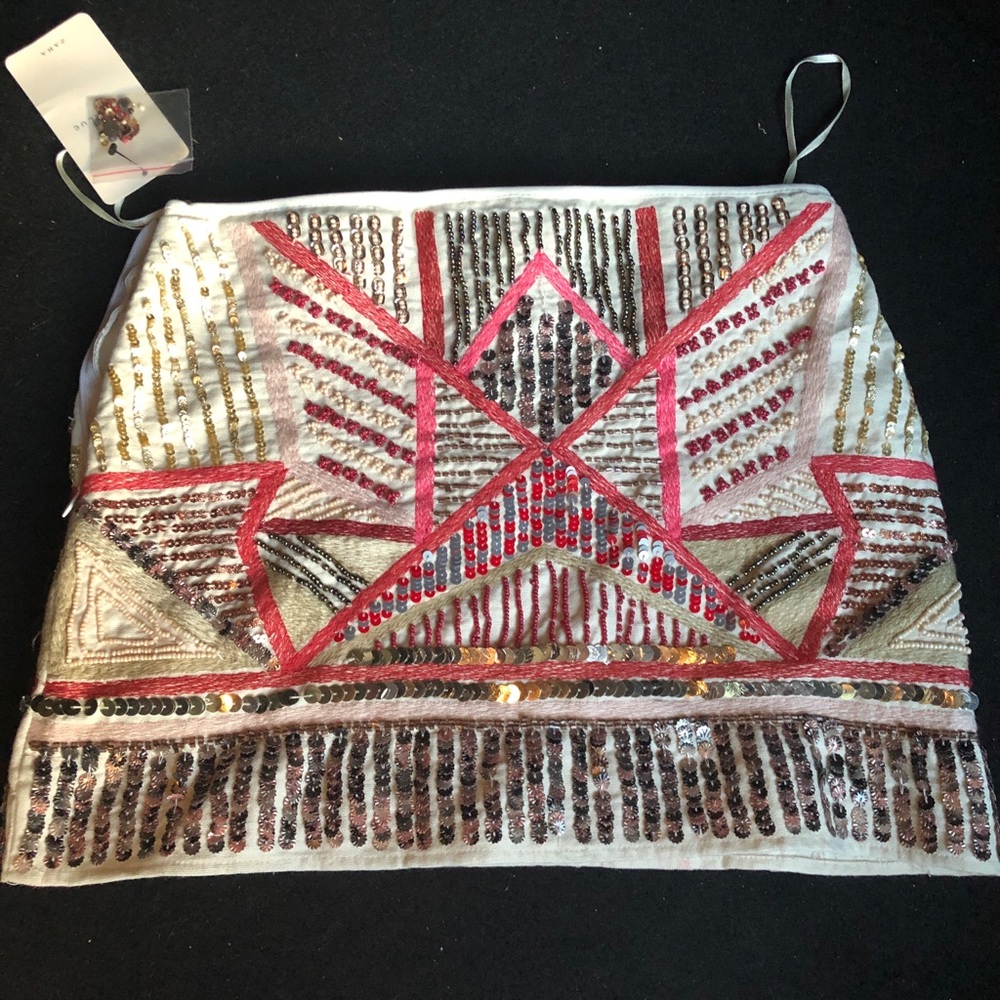 Zara Sequin Mini Skirt (Pink!)